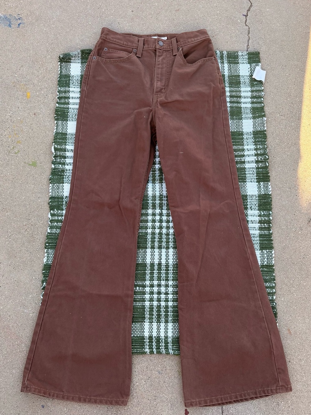 Levi's premium Women's Brown 70’s High Flare Jeans